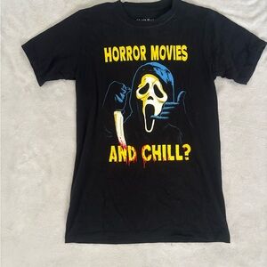 Black Ghostface Scream Graphic Tee